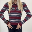 maglia in costina modello polo scarlet